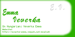 emma veverka business card